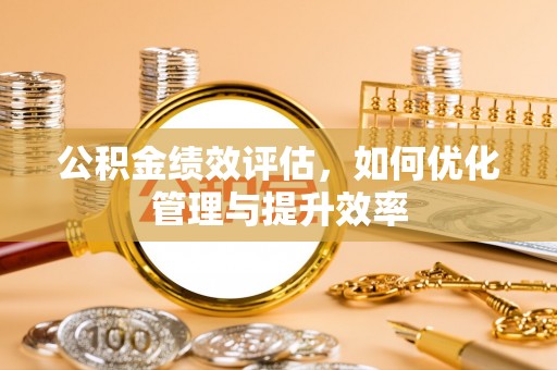 任城公积金绩效评估，如何优化管理与提升效率