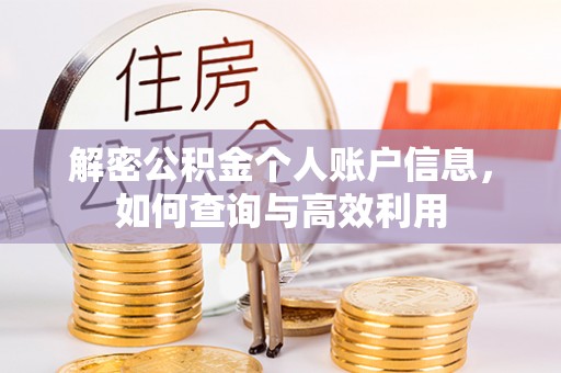 任城解密公积金个人账户信息，如何查询与高效利用