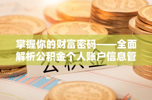 任城掌握你的财富密码——全面解析公积金个人账户信息管理与优化