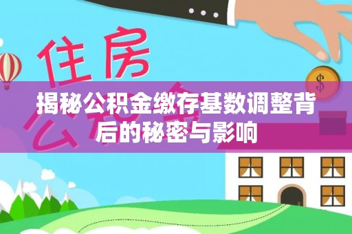 任城揭秘公积金缴存基数调整背后的秘密与影响