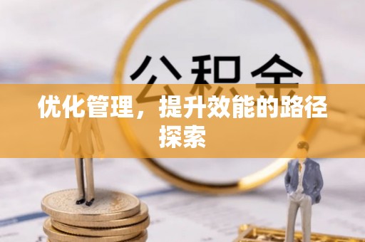 任城优化管理，提升效能的路径探索
