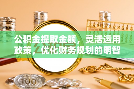 任城公积金提取金额，灵活运用政策，优化财务规划的明智选择