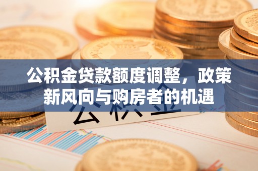任城公积金贷款额度调整，政策新风向与购房者的机遇