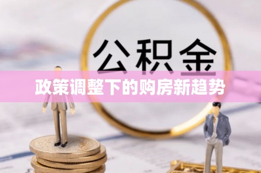 任城政策调整下的购房新趋势
