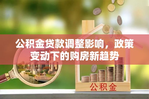 任城公积金贷款调整影响，政策变动下的购房新趋势