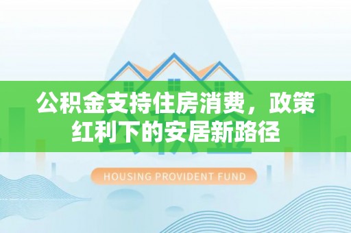 任城公积金支持住房消费，政策红利下的安居新路径
