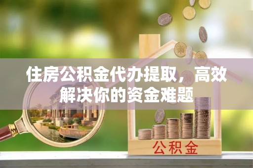 任城住房公积金代办提取，高效解决你的资金难题