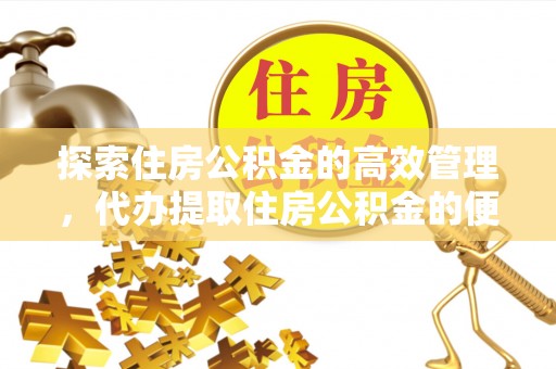 任城探索住房公积金的高效管理，代办提取住房公积金的便利与注意事项
